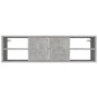 Estantería pared madera contrachapada gris hormigón 102x30x29cm en Estanterías | Comprar online en Foru.es