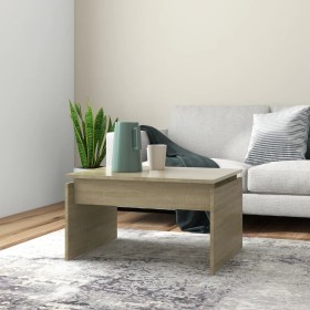 Mesa de centro madera contrachapada roble Sonoma 68x50x38 cm de vidaXL, Mesas de centro - Ref: Foro24-808335, Precio: 33,65 €...