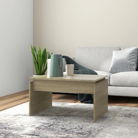 Mesa de centro madera contrachapada roble Sonoma 68x50x38 cm de vidaXL, Mesas de centro - Ref: Foro24-808335, Precio: 33,65 €...