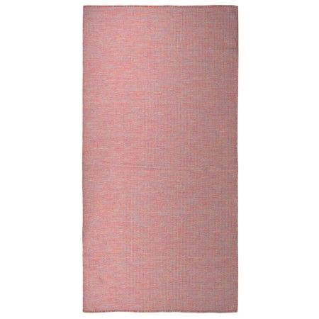 Alfombra de exterior de tejido plano rojo 100x200 cm de vidaXL, Alfombras - Ref: Foro24-340822, Precio: 35,44 €, Descuento: %