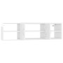 Estantería pared madera contrachapada blanco brillo 102x30x29cm en Estanterías | Comprar online en Foru.es