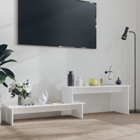 Mueble para TV madera contrachapada blanco 180x30x43 cm en Muebles TV | Comprar online en Foru.es