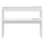 Glossy white plywood console table 102x30x80 cm by vidaXL, Side tables - Ref: Foro24-808329, Price: 59,75 €, Discount: %