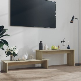 Mueble para TV madera contrachapada roble Sonoma 180x30x43 cm en Muebles TV | Comprar online en Foru.es