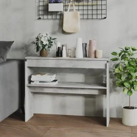Mesa consola madera contrachapada gris hormigón 102x30x80 cm de vidaXL, Mesas auxiliares - Ref: Foro24-808327, Precio: 48,59 ...