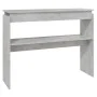 Concrete gray plywood console table 102x30x80 cm by vidaXL, Side tables - Ref: Foro24-808327, Price: 48,59 €, Discount: %