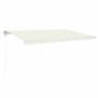 Toldo automático con LED sensor de viento crema 500x350 cm de vidaXL, Toldos - Ref: Foro24-3069032, Precio: 699,55 €, Descuen...
