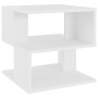 Mesa auxiliar de madera contrachapada blanco 40x40x40 cm en Mesas auxiliares | Comprar online en Foru.es