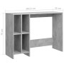 Escritorio notebook contrachapado gris hormigón 102,5x35x75 cm de vidaXL, Escritorios - Ref: Foro24-808345, Precio: 56,18 €, ...