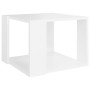 Mesa de centro de madera contrachapada blanco 40x40x30 cm en Mesas de centro | Comprar online en Foru.es
