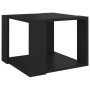 Mesa de centro de madera contrachapada negro 40x40x30 cm en Mesas de centro | Comprar online en Foru.es