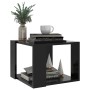 Mesa de centro de madera contrachapada negro 40x40x30 cm en Mesas de centro | Comprar online en Foru.es