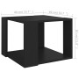 Mesa de centro de madera contrachapada negro 40x40x30 cm en Mesas de centro | Comprar online en Foru.es
