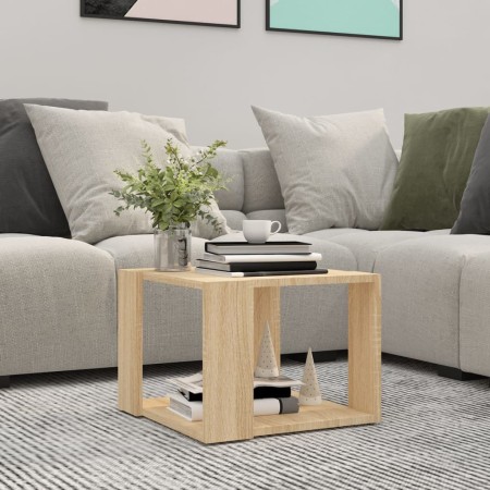 Mesa de centro madera contrachapada roble Sonoma 40x40x30 cm en Mesas de centro | Comprar online en Foru.es