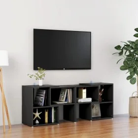 Mueble de TV madera contrachapada negro 104x30x52 cm de vidaXL, Muebles TV - Ref: Foro24-808351, Precio: 49,63 €, Descuento: %