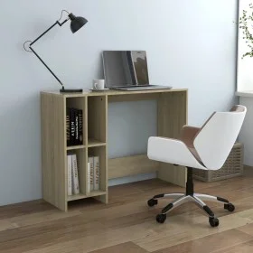 Escritorio notebook contrachapado roble Sonoma 102,5x35x75 cm de vidaXL, Escritorios - Ref: Foro24-808344, Precio: 56,82 €, D...