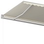 Toldo retráctil manual con postes crema 6x3 m en Toldos | Comprar online en Foru.es