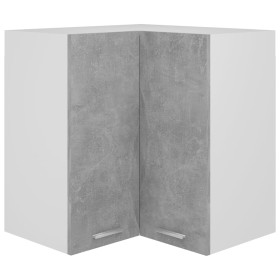 Armario esquinero colgante "Lyon" de, gris hormigón, 57x57x60 cm, madera de ingeniería en Armarios de cocina | Comprar online en
