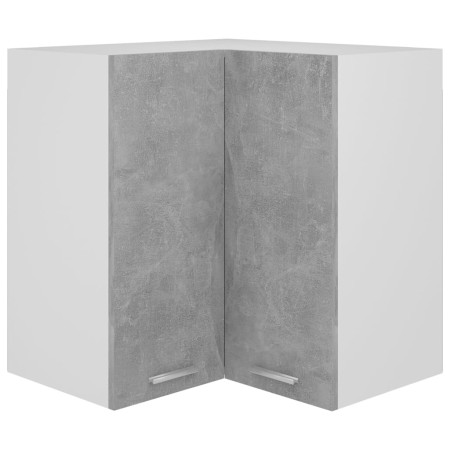 Armario esquinero colgante "Lyon" de, gris hormigón, 57x57x60 cm, madera de ingeniería en Armarios de cocina | Comprar online en
