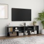 Mueble de TV madera contrachapada gris 149x30x52 cm de vidaXL, Muebles TV - Ref: Foro24-808361, Precio: 67,55 €, Descuento: %