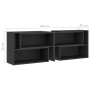 Mueble de TV madera contrachapada gris 149x30x52 cm de vidaXL, Muebles TV - Ref: Foro24-808361, Precio: 67,55 €, Descuento: %