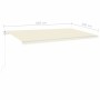 Toldo retráctil manual con postes crema 6x3 m en Toldos | Comprar online en Foru.es