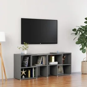 Grauer TV-Schrank aus Sperrholz, 104 x 30 x 52 cm von vidaXL, TV-Möbel - Ref: Foro24-808352, Preis: 47,84 €, Rabatt: %
