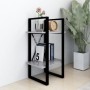Estantería de 2 niveles contrachapada gris hormigón 40x30x70 cm en Librerías y estanterías | Comprar online en Foru.es