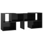 Mueble de TV madera contrachapada negro brillante 104x30x52 cm de vidaXL, Muebles TV - Ref: Foro24-808357, Precio: 62,99 €, D...
