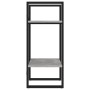 Estantería de 2 niveles contrachapada gris hormigón 40x30x70 cm en Librerías y estanterías | Comprar online en Foru.es