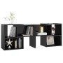 Mueble de TV madera contrachapada negro brillante 104x30x52 cm de vidaXL, Muebles TV - Ref: Foro24-808357, Precio: 62,99 €, D...
