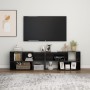 Mueble de TV madera contrachapada negro brillante 149x30x52 cm de vidaXL, Muebles TV - Ref: Foro24-808366, Precio: 56,06 €, D...