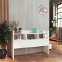 Aparador de madera contrachapada blanco brillante 105x30x70 cm de vidaXL, Aparadores - Ref: Foro24-808383, Precio: 73,30 €, D...