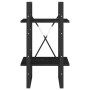 Estantería 2 niveles madera maciza de pino negra 40x30x70 cm en Librerías y estanterías | Comprar online en Foru.es