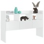 Aparador de madera contrachapada blanco brillante 105x30x70 cm de vidaXL, Aparadores - Ref: Foro24-808383, Precio: 73,30 €, D...