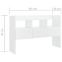 Aparador de madera contrachapada blanco brillante 105x30x70 cm de vidaXL, Aparadores - Ref: Foro24-808383, Precio: 73,30 €, D...