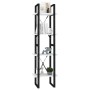 Estantería 4 niveles madera contrachapada blanco 40x30x140 cm en Librerías y estanterías | Comprar online en Foru.es