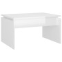 Mesa de centro madera contrachapada blanco brillante 68x50x38cm de vidaXL, Mesas de centro - Ref: Foro24-808338, Precio: 40,3...