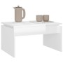 Mesa de centro madera contrachapada blanco brillante 68x50x38cm de vidaXL, Mesas de centro - Ref: Foro24-808338, Precio: 40,3...