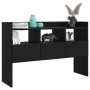 Aparador de madera contrachapada negro 105x30x70 cm de vidaXL, Aparadores - Ref: Foro24-808378, Precio: 75,85 €, Descuento: %
