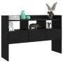 Aparador de madera contrachapada negro 105x30x70 cm de vidaXL, Aparadores - Ref: Foro24-808378, Precio: 78,86 €, Descuento: %