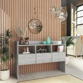 Aparador de madera contrachapada gris hormigón 105x30x70 cm de vidaXL, Aparadores - Ref: Foro24-808381, Precio: 64,18 €, Desc...