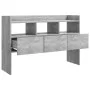Aparador de madera contrachapada gris hormigón 105x30x70 cm de vidaXL, Aparadores - Ref: Foro24-808381, Precio: 64,18 €, Desc...