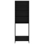 Armario de lavadora negro 64x24x190 cm de vidaXL, Accesorios para lavadoras y secadoras - Ref: Foro24-808405, Precio: 69,41 €...