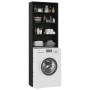 Armario de lavadora negro 64x24x190 cm de vidaXL, Accesorios para lavadoras y secadoras - Ref: Foro24-808405, Precio: 69,41 €...