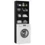 Armario de lavadora negro 64x24x190 cm de vidaXL, Accesorios para lavadoras y secadoras - Ref: Foro24-808405, Precio: 68,74 €...