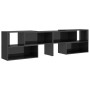 Mueble de TV madera contrachapada gris brillante 149x30x52 cm de vidaXL, Muebles TV - Ref: Foro24-808367, Precio: 61,52 €, De...