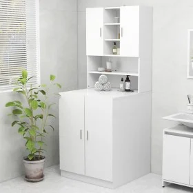 Armario de lavadora blanco 70,5x25,5x90 cm de vidaXL, Accesorios para lavadoras y secadoras - Ref: Foro24-808386, Precio: 59,...