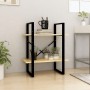 Estantería de 2 niveles madera maciza de pino 60x30x70 cm en Librerías y estanterías | Comprar online en Foru.es