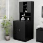 Armario de lavadora negro 70,5x25,5x90 cm de vidaXL, Accesorios para lavadoras y secadoras - Ref: Foro24-808387, Precio: 65,3...